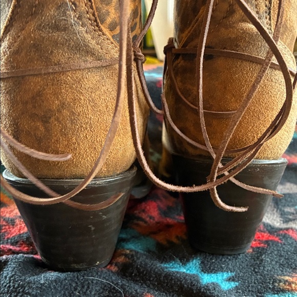 Corral Brown Ankle Boots with Silver Accent - Picture 5 of 7